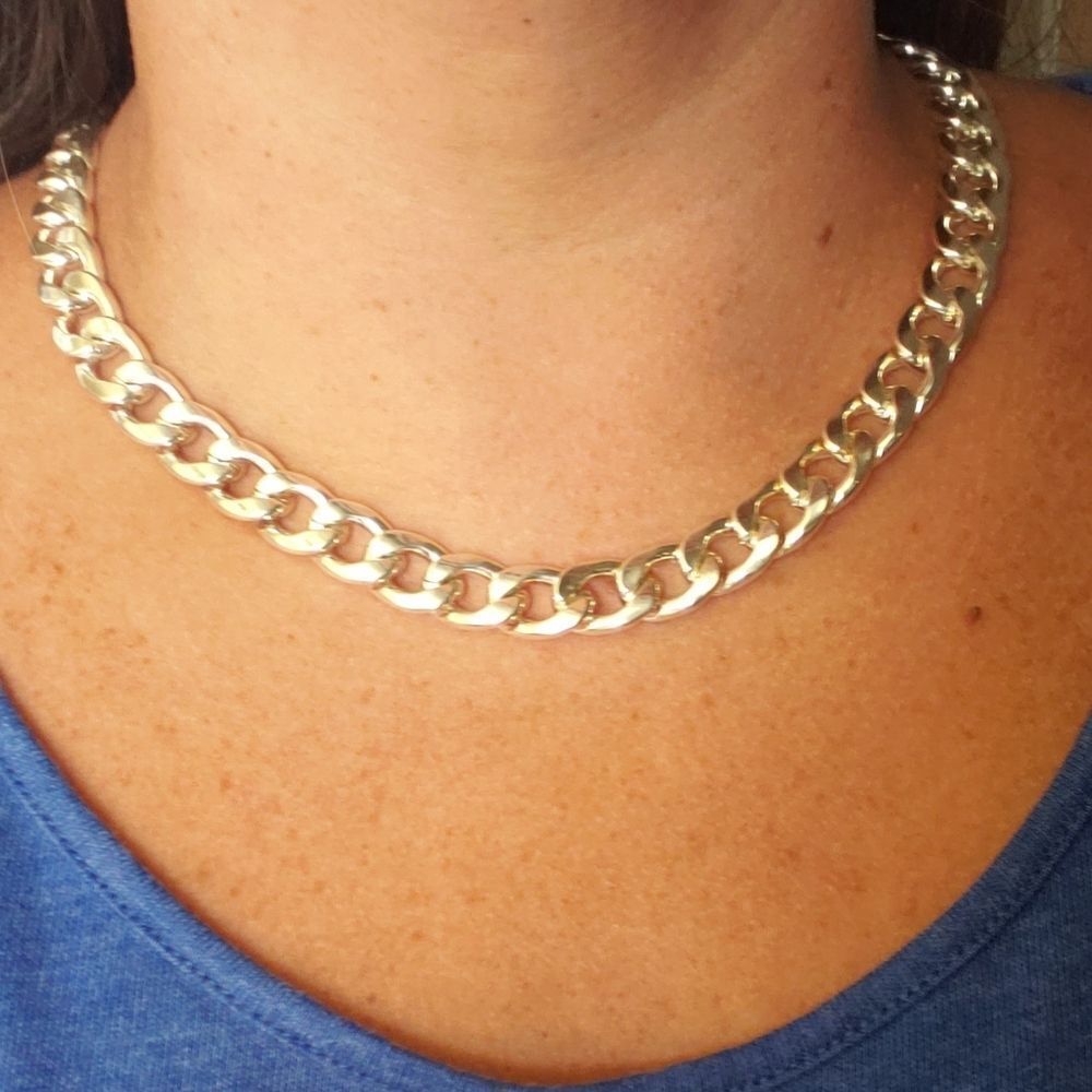 Sterling Silver 925 Cuban Link Solid Necklace Heavy 96.6 Grams 20 Inches - Picture 12 of 12